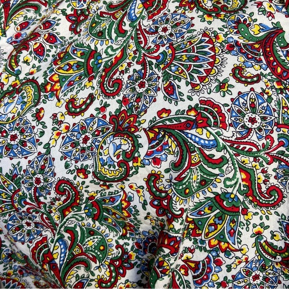 Talbots Long Sleeve Collared Paisley Cotton Button Down Women's 3X - Picture 4 of 6